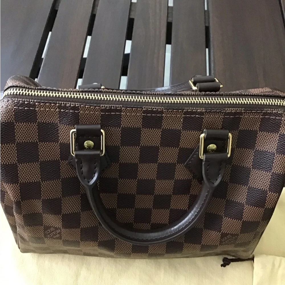 Louis Vuitton Damier Ebene Satchel in Dark Brown Check 25 - Picture 4 of 12